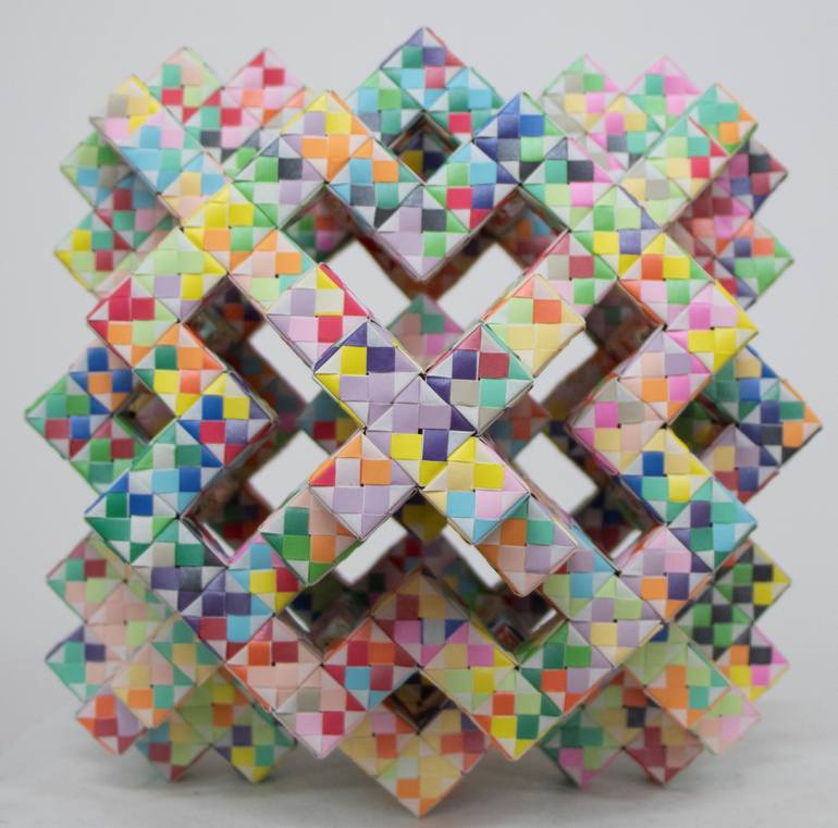 Original Modern Geometric Sculpture by Vance Houston