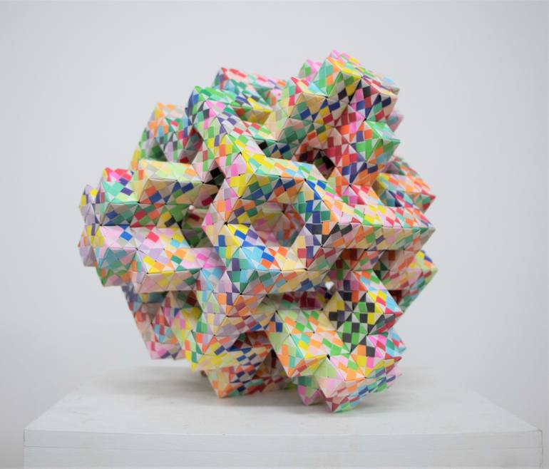 Original Modern Geometric Sculpture by Vance Houston