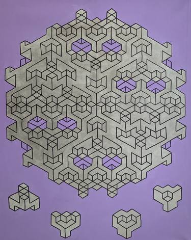Print of Modern Geometric Paintings by Vance Houston