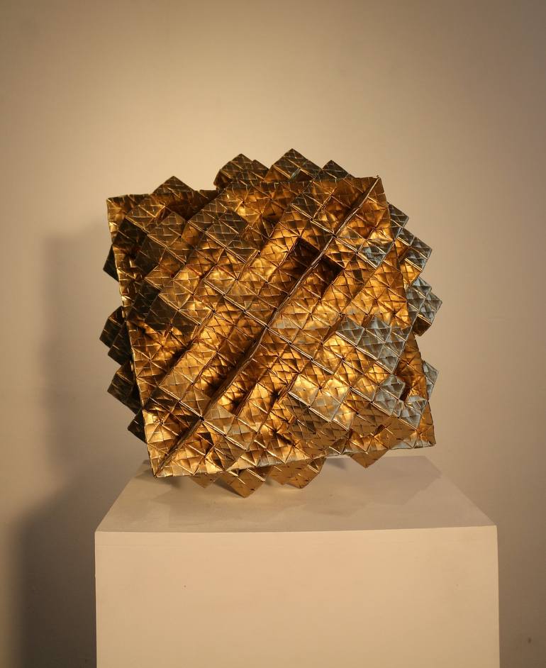 Original Modern Geometric Sculpture by Vance Houston