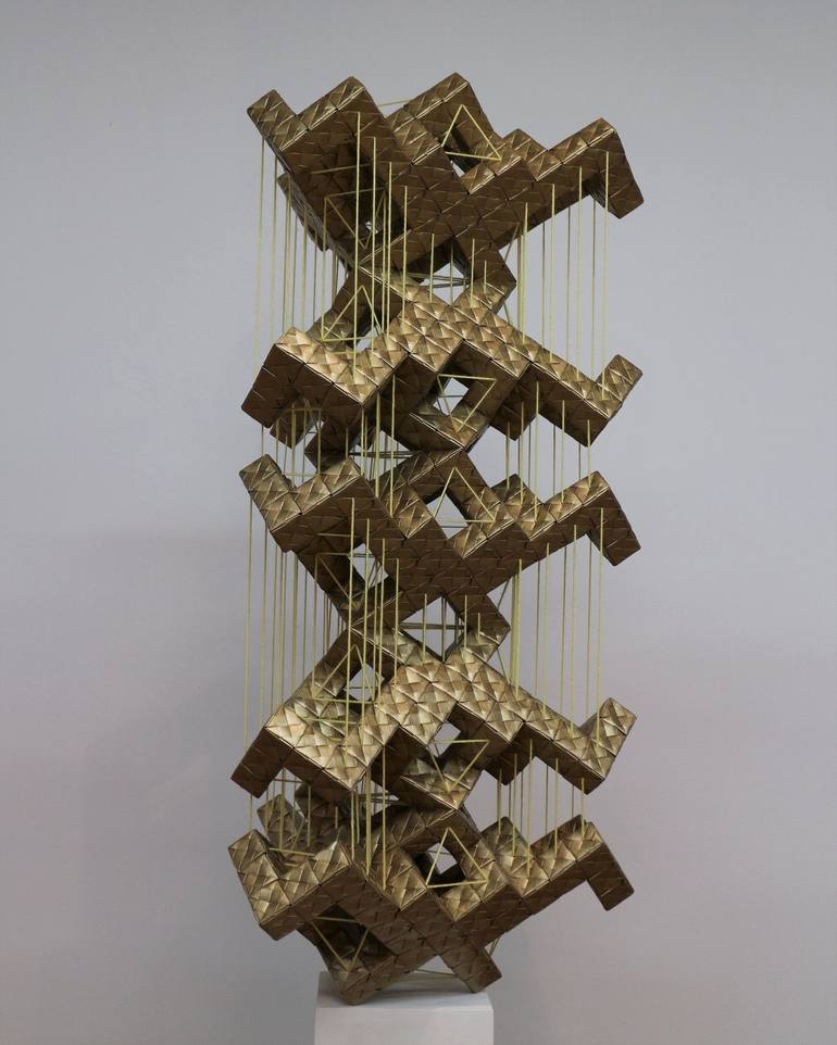 Original Modern Geometric Sculpture by Vance Houston