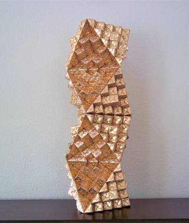 Engineered Octahedra Origami Paper Decorative Artwork Tower thumb