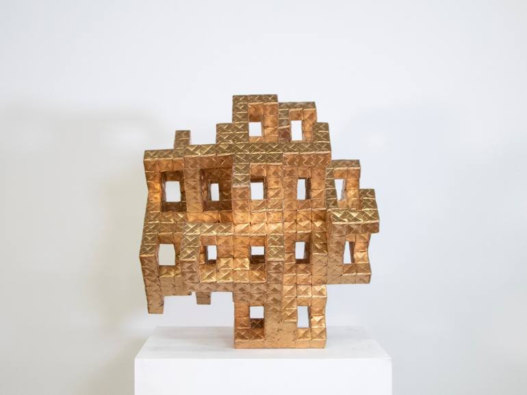 Original Cubism Architecture Sculpture by Vance Houston