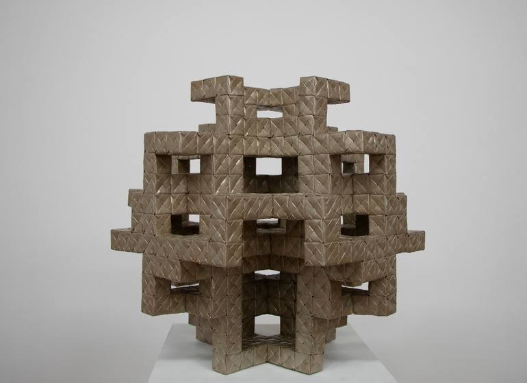 Original Cubism Architecture Sculpture by Vance Houston