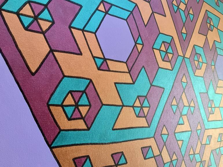 Original Geometric Painting by Vance Houston