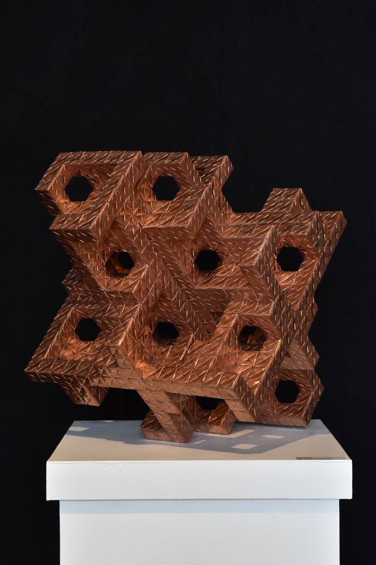 Original Cubism Architecture Sculpture by Vance Houston