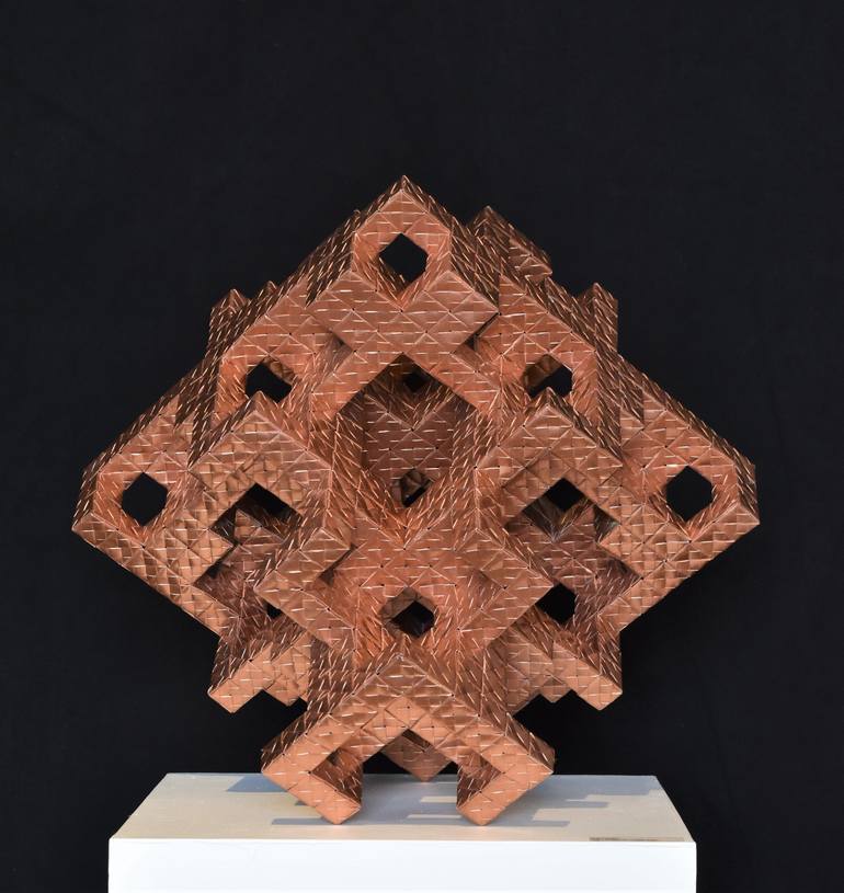 Original Cubism Architecture Sculpture by Vance Houston