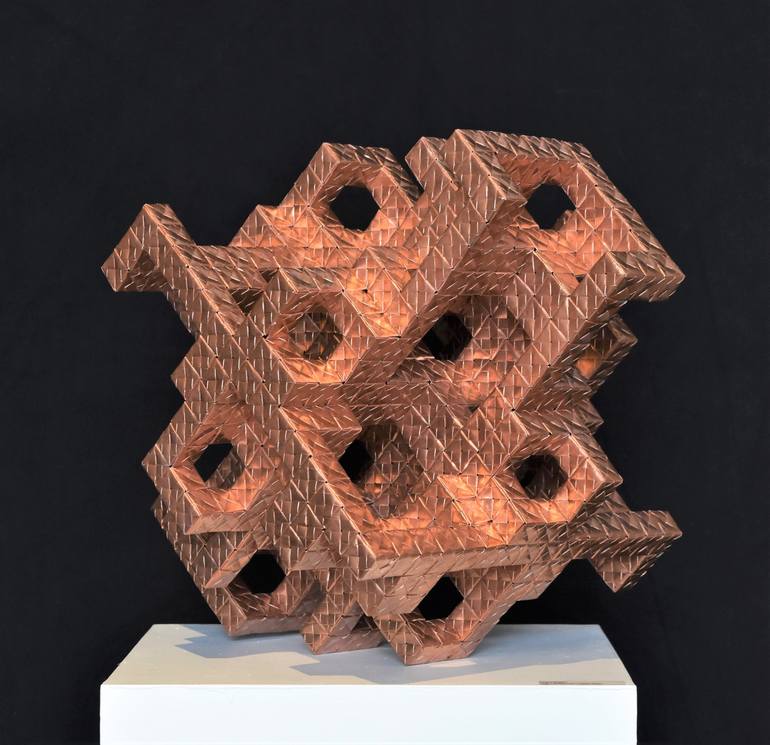 Original Cubism Architecture Sculpture by Vance Houston