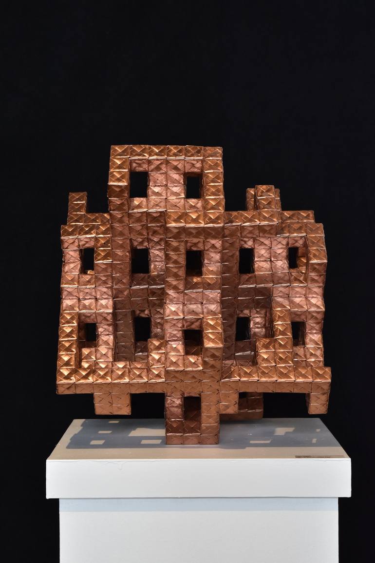 Original Cubism Architecture Sculpture by Vance Houston