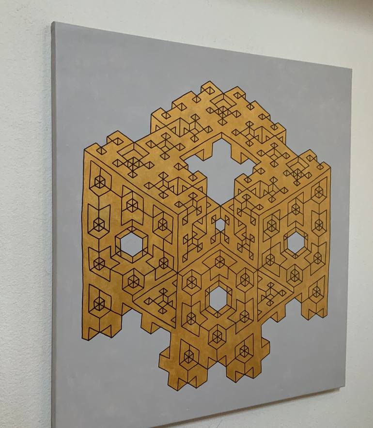 Original Abstract Fantasy Painting by Vance Houston