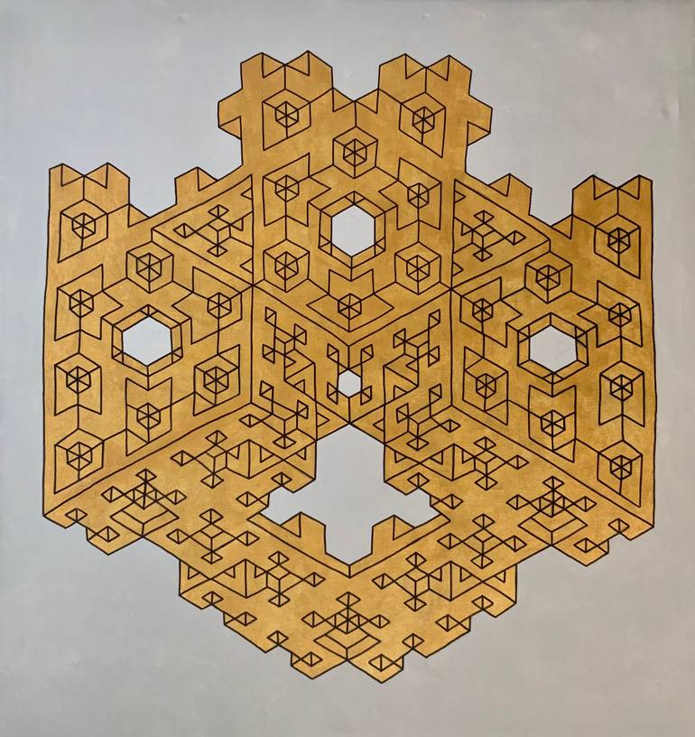 Original Abstract Fantasy Painting by Vance Houston