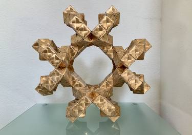 Twisted Cubes Organic Origami Design Interwoven Paper Art thumb