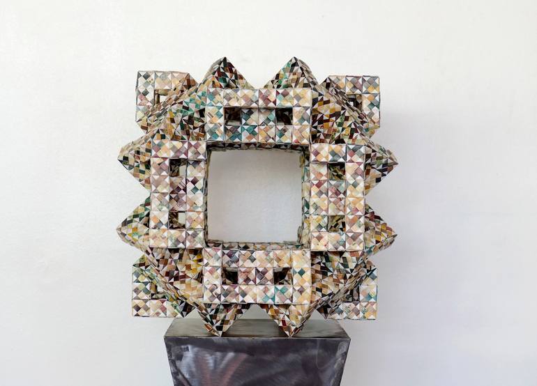 Original Cubism Geometric Sculpture by Vance Houston