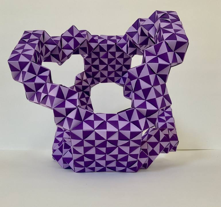 Original Paper Geometric Sculpture by Vance Houston