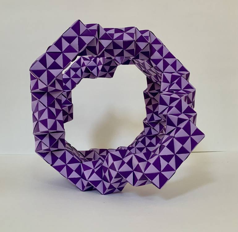 Original Paper Geometric Sculpture by Vance Houston