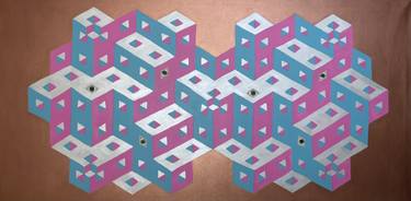 Original Abstract Geometric Paintings by Vance Houston