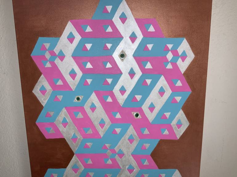 Original Geometric Painting by Vance Houston