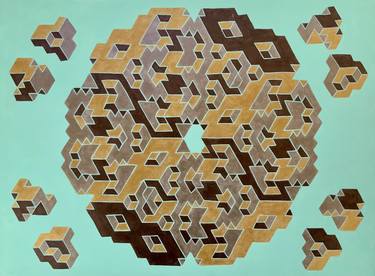 Original Conceptual Geometric Paintings by Vance Houston
