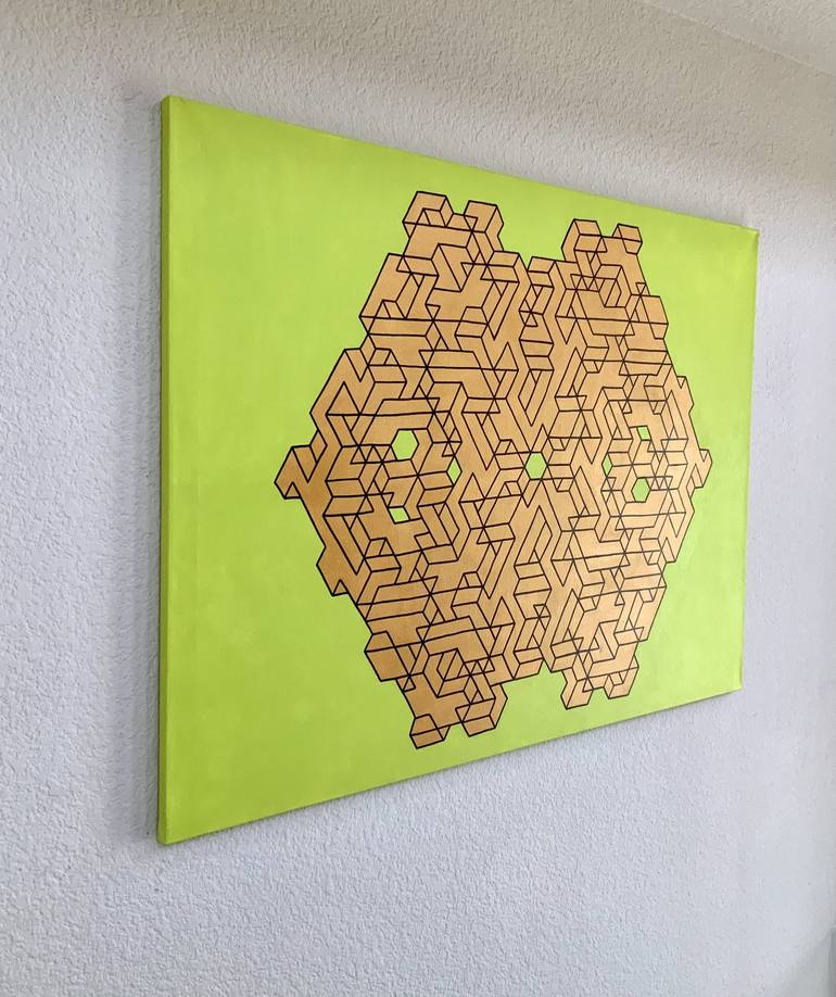 Original Geometric Painting by Vance Houston