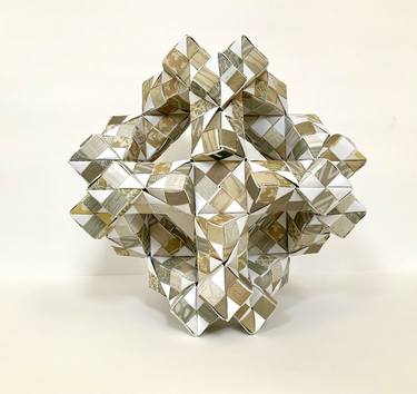 Origami Paper Puzzle Symmetrical Reflection Cube thumb