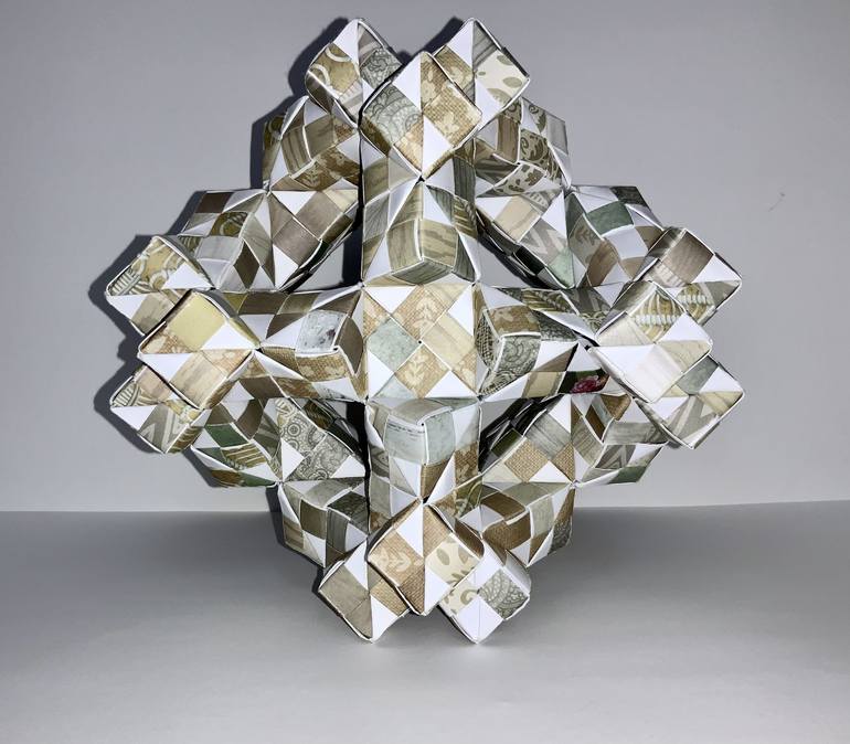 Original Modern Geometric Sculpture by Vance Houston