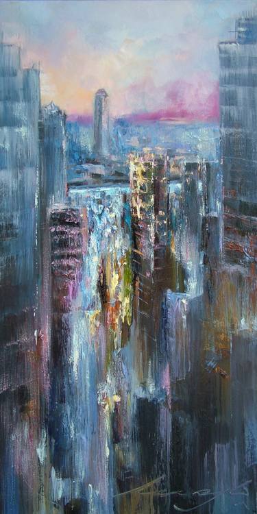 Original Abstract Expressionism Business Paintings by Andrew Manaylo