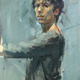 Blue Self Portrait by Maggie Siner