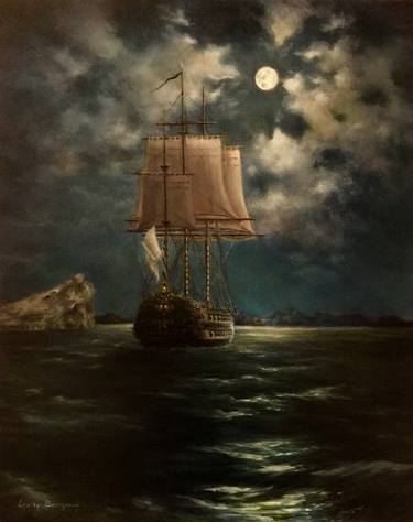 Print of Realism Ship Paintings by Gulay Berryman