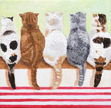 Print of Fine Art Cats Paintings by Winnie Chan