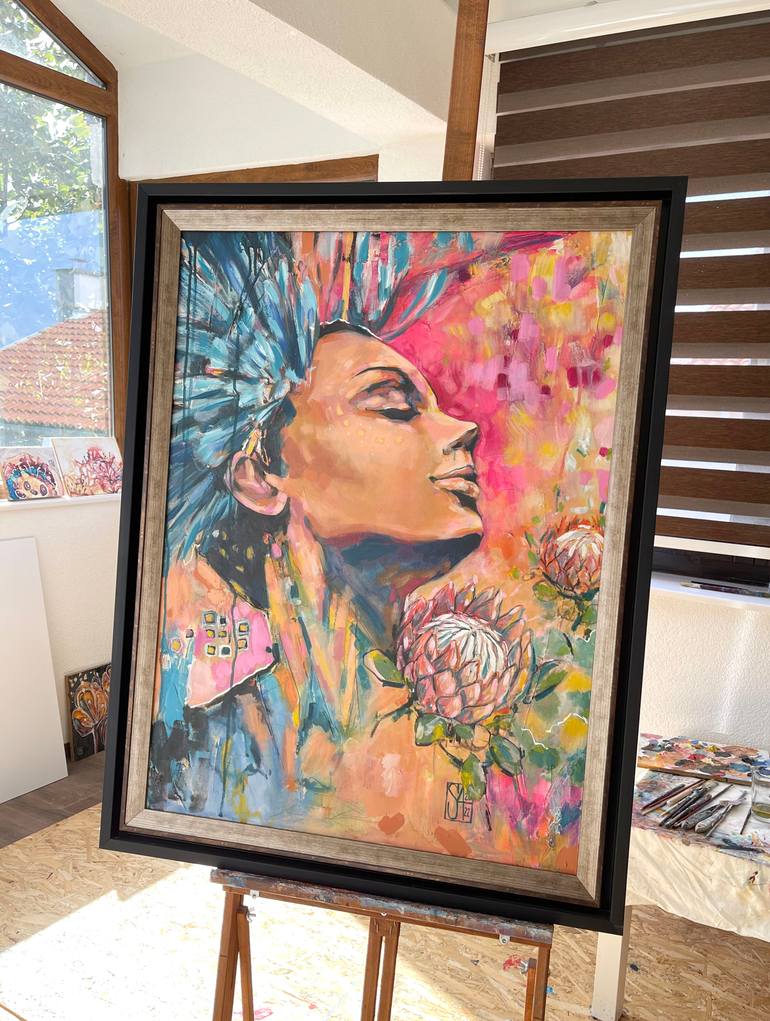 Original Contemporary People Painting by Anita Joveska