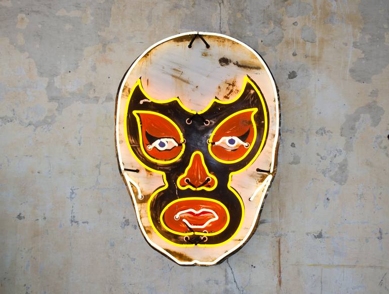 NEON WHITE LUCHADOR - Print