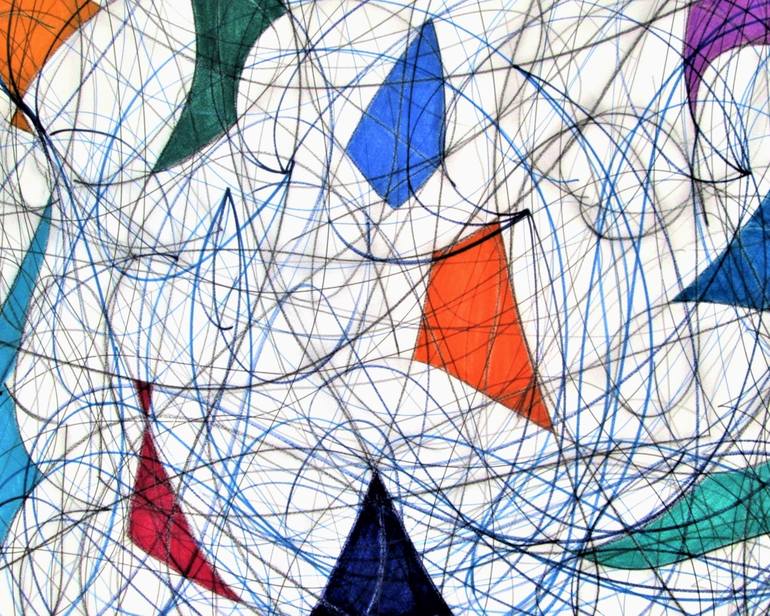 Original Abstract Expressionism Abstract Mixed Media by Kevin Jones