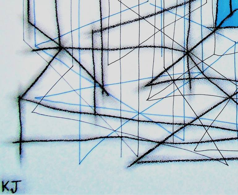 Original Abstract Expressionism Abstract Drawing by Kevin Jones