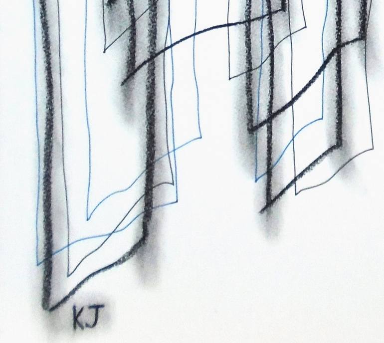 Original Color Field Painting Abstract Drawing by Kevin Jones