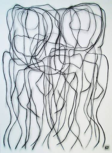 Saatchi Art Artist Kevin Jones; Drawings, “Black Lines No.20” #art