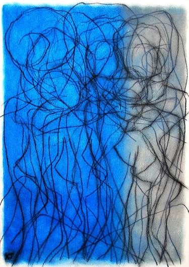 Original Abstract Expressionism Abstract Drawings by Kevin Jones