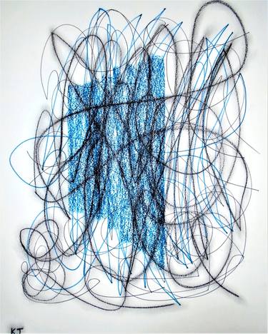 Original Abstract Expressionism Abstract Drawings by Kevin Jones