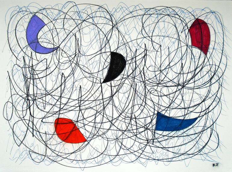 Print of Abstract Expressionism Abstract Drawings by Kevin Jones
