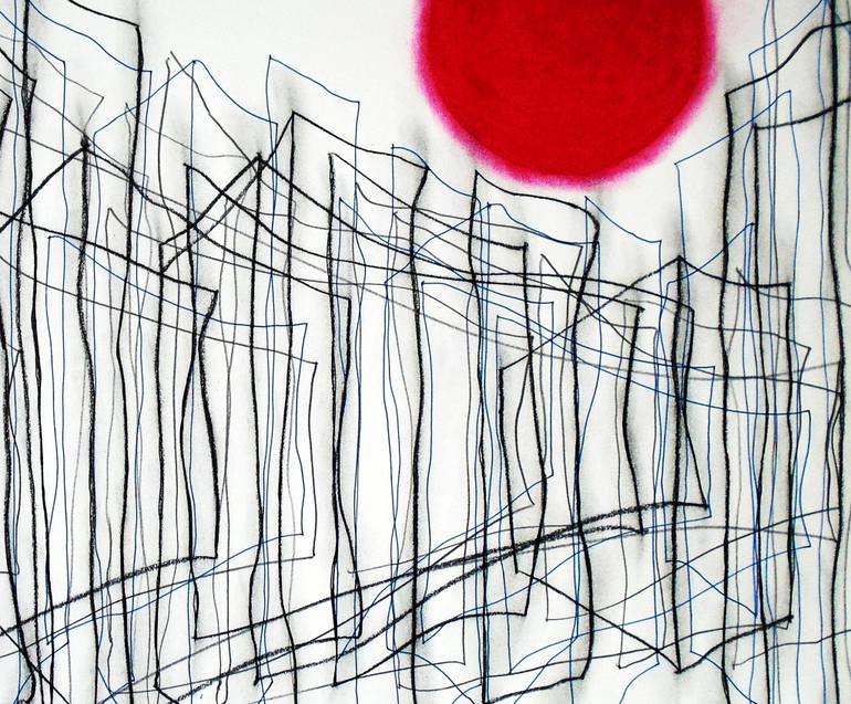 Original Abstract Expressionism Abstract Drawing by Kevin Jones