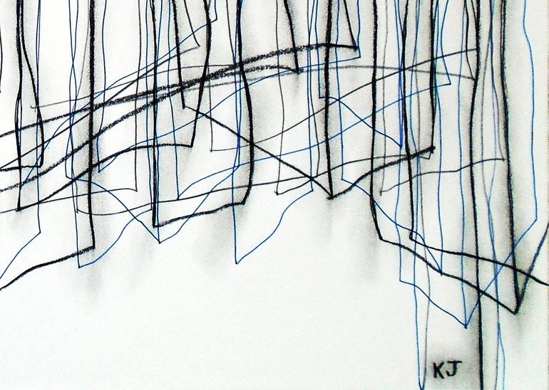 Original Abstract Expressionism Abstract Drawing by Kevin Jones