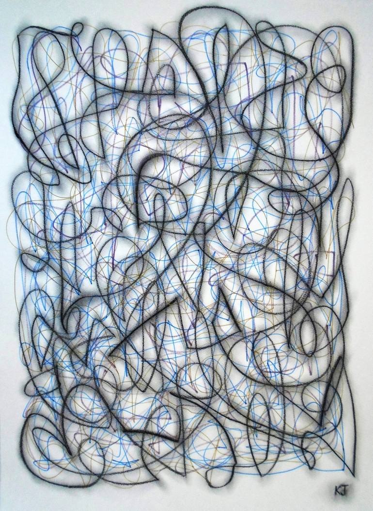 Print of Contemporary Abstract Drawings by Kevin Jones