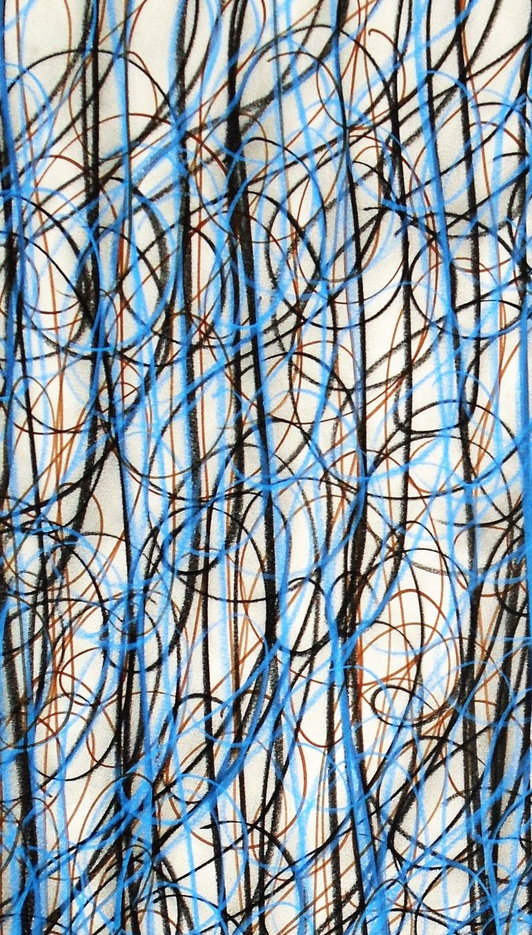 Original Abstract Expressionism Abstract Drawing by Kevin Jones