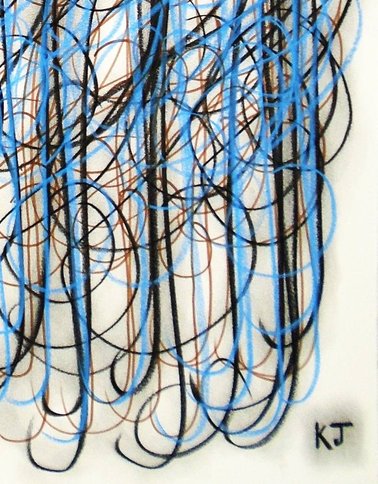 Original Abstract Expressionism Abstract Drawing by Kevin Jones