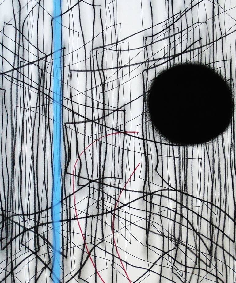 Original Abstract Expressionism Abstract Drawing by Kevin Jones