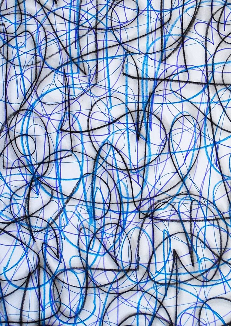 Original Abstract Expressionism Abstract Drawing by Kevin Jones