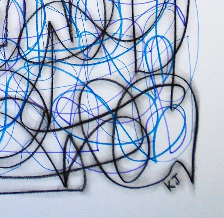 Original Abstract Expressionism Abstract Drawing by Kevin Jones