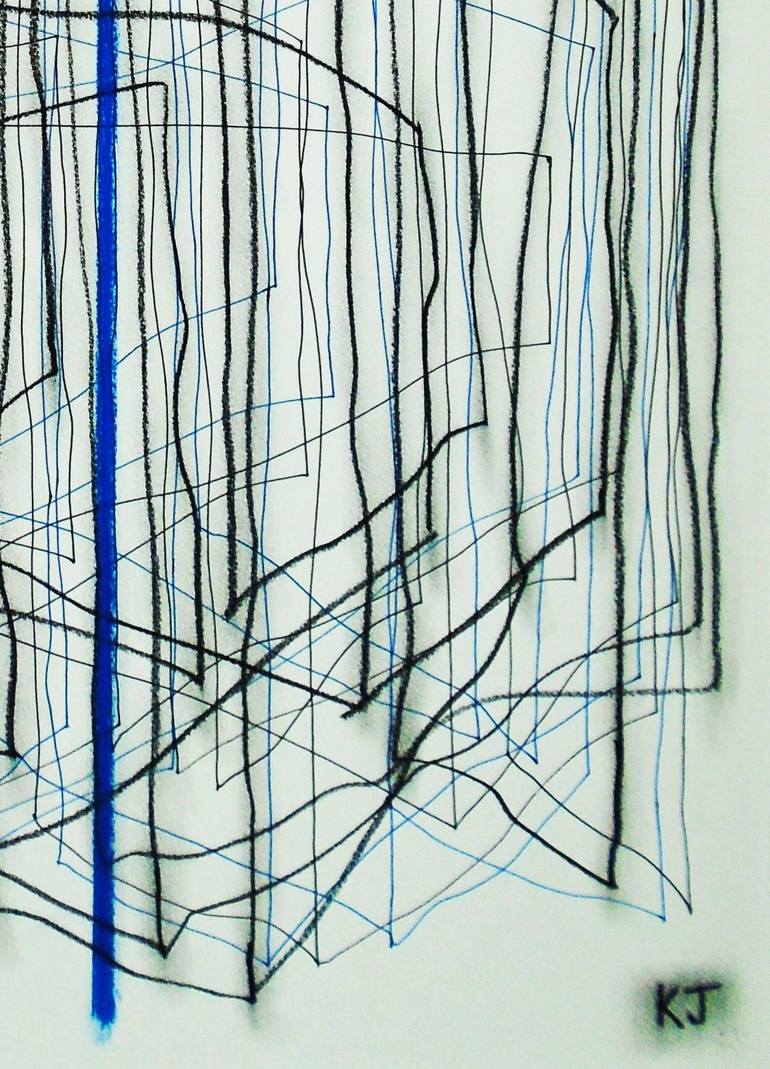 Original Abstract Expressionism Abstract Drawing by Kevin Jones