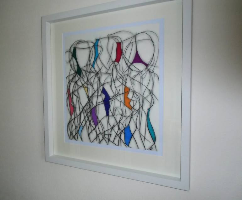 Original Abstract Expressionism Abstract Drawing by Kevin Jones