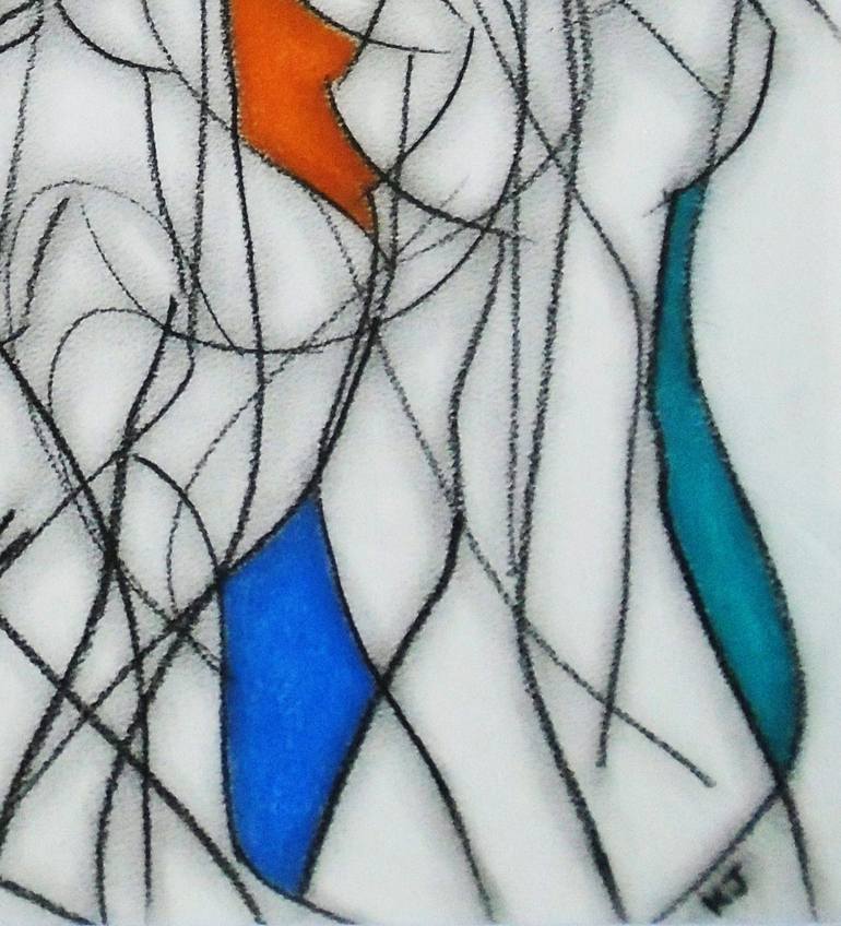 Original Abstract Expressionism Abstract Drawing by Kevin Jones