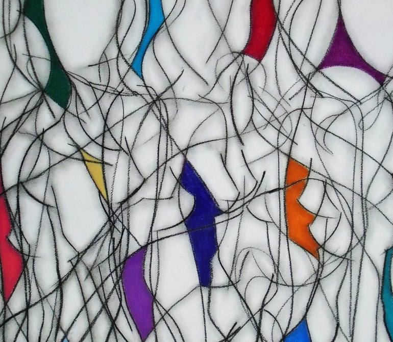 Original Abstract Expressionism Abstract Drawing by Kevin Jones